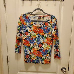 Women's Rafealla 3/4 Sleeve Shirt Size Medium EUC